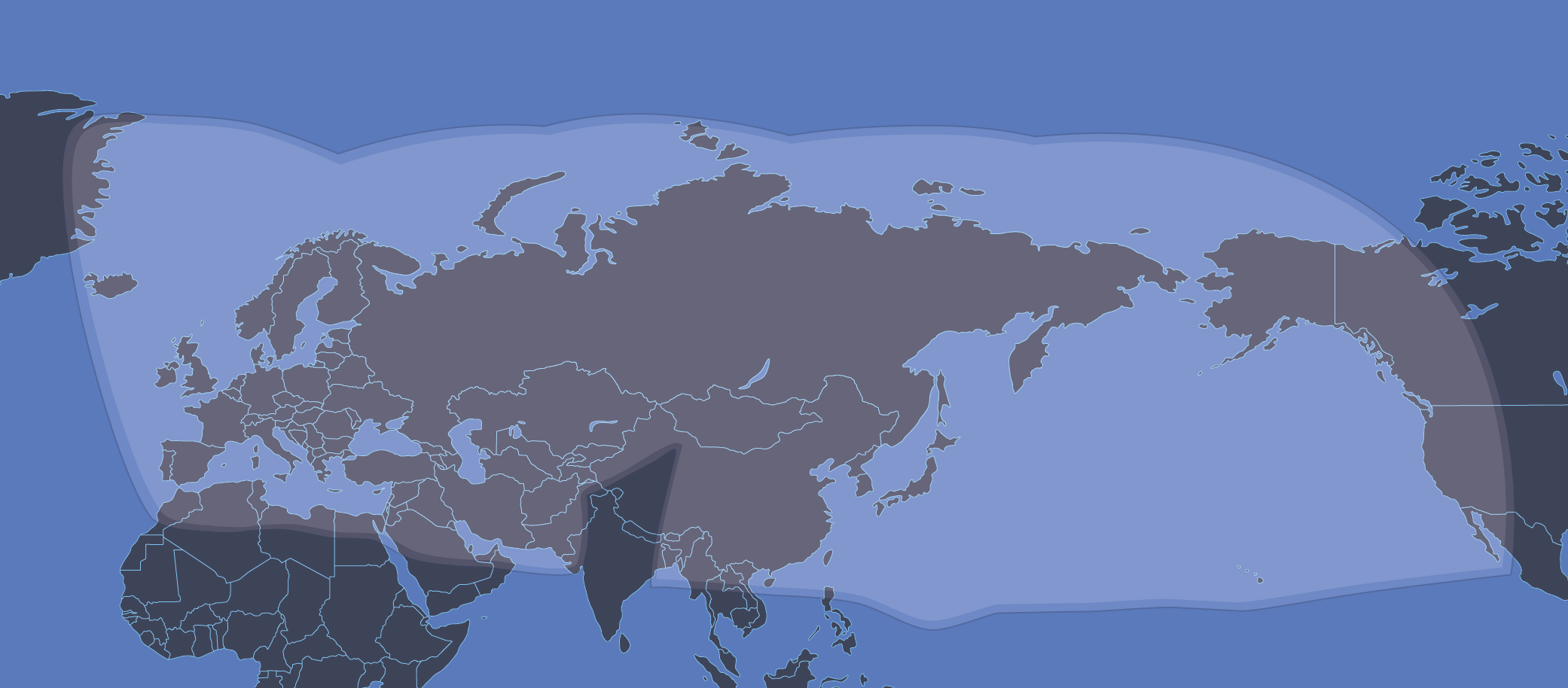 Coverage area of AltegroSky Network
