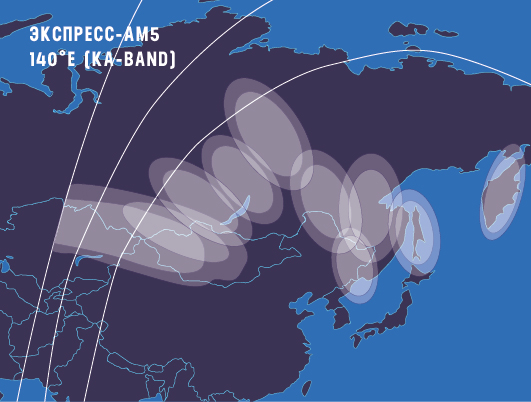 Зоны покрытия Express_AM5_Ka